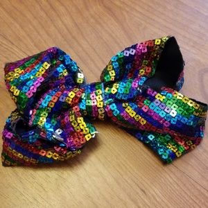 Rainbow jojo bow